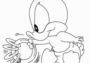 Coloring Pages Of Baby Daffy Duck Baby Daffy Duck Playing Coloring Pages Looney Tunes