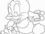 Coloring Pages Of Baby Daffy Duck Baby Daffy Duck Playing with Cars Coloring Page Free