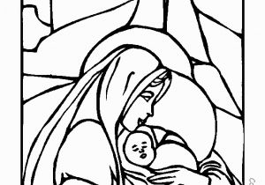 Coloring Pages Of Baby Jesus Printable Christian Coloring Page Mary and Baby Jesus with Images