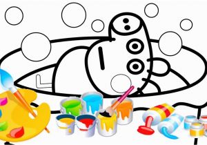 Coloring Pages Of Baby Pigs Baby Alexander In the Pool Peppa Pig Coloring Page Video for Kids