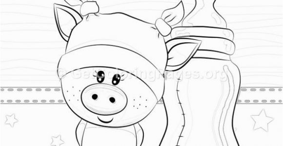 Coloring Pages Of Baby Pigs Free Instant Download Cute It is A Boy Piggy Coloring Pages