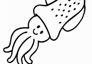 Coloring Pages Of Baby Sea Animals Baby Squid In Cartoon Sea Animals Coloring Page Download
