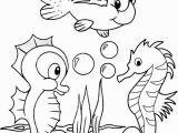 Coloring Pages Of Baby Sea Animals Cute Baby Seahorse Coloring Page