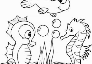 Coloring Pages Of Baby Sea Animals Cute Baby Seahorse Coloring Page