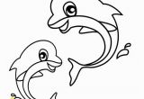 Coloring Pages Of Baby Sea Animals Sea Animals Two Baby Dolphin In Action Free Coloring