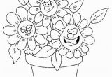 Coloring Pages Of Cartoon Flowers Flower Coloring Pages