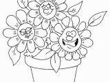 Coloring Pages Of Cartoon Flowers Flower Coloring Pages