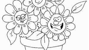 Coloring Pages Of Cartoon Flowers Flower Coloring Pages