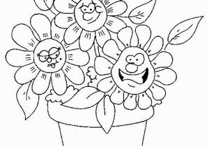 Coloring Pages Of Cartoon Flowers Flower Coloring Pages