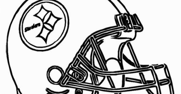 Coloring Pages Of College Football Teams Football Helmet Steelers Pittsburgh Coloring Page Nfl