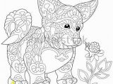 Coloring Pages Of Corgis Coloring Page Of Cardigan Welsh Corgi Puppy Dog Symbol Of 2018