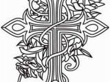 Coloring Pages Of Crosses and Roses Cross and Roses Coloring Pages