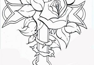 Coloring Pages Of Crosses and Roses Rose and Cross Pages Dragoart Coloring Pages