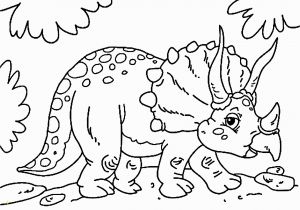 Coloring Pages Of Dinosaurs for Preschoolers Cute Little Triceratops Dinosaur Coloring Pages for Kids Printable