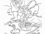 Coloring Pages Of Disney Princess Belle Belle Picnic