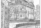 Coloring Pages Of Disney World Disneyland Digital Adult Coloring Page Haunted Mansion