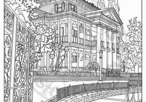 Coloring Pages Of Disney World Disneyland Digital Adult Coloring Page Haunted Mansion