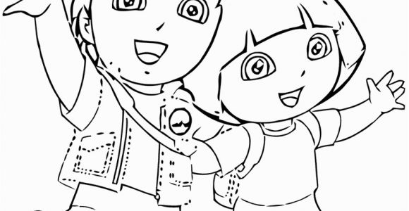 Coloring Pages Of Dora and Diego Dora and Diego Coloring Pages
