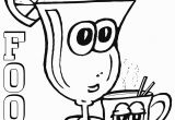 Coloring Pages Of Food with Faces Food with Faces Coloring Pages