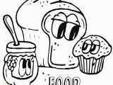 Coloring Pages Of Food with Faces Food with Faces Coloring Pages