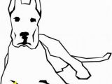 Coloring Pages Of Great Danes Dog Simple Drawing Clip Art Dogs