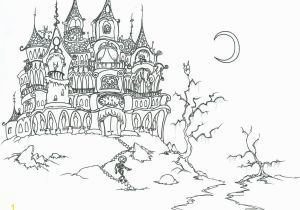 Coloring Pages Of Haunted Houses Adult Vampire Coloring Pages