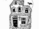 Coloring Pages Of Haunted Houses Halloween Haunted House Free Coloring Pages for Kids Printable