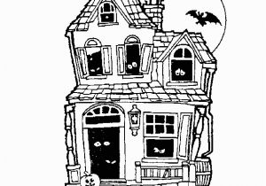 Coloring Pages Of Haunted Houses Halloween Haunted House Free Coloring Pages for Kids Printable