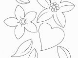 Coloring Pages Of Hearts and Flowers Heart and Flowers Coloring Page