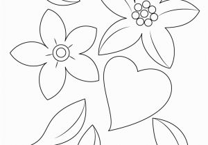 Coloring Pages Of Hearts and Flowers Heart and Flowers Coloring Page