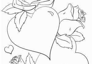 Coloring Pages Of Hearts and Flowers Heart Coloring Pages