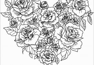 Coloring Pages Of Hearts and Flowers Heart Flowers Coloring Pages Coloring Home