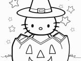 Coloring Pages Of Hello Kitty Halloween Free Hello Kitty Halloween Coloring Pages with Pumpkin