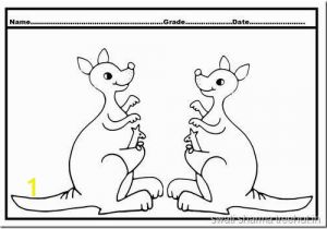 Coloring Pages Of Kangaroos 20 Lovely Kangaroo Coloring Page