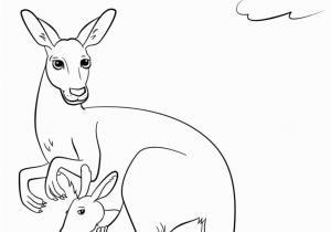 Coloring Pages Of Kangaroos Letter K is for Kangaroo Preschool Coloring Page Free Printable