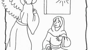 Coloring Pages Of Mary and the Angel Gabriel Angel Gabriel and Mary