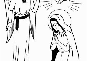 Coloring Pages Of Mary and the Angel Gabriel Annunciation with Angel Gabriel All Saints Day Coloring