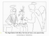 Coloring Pages Of Mary and the Angel Gabriel Mary and the Angel Coloring Page Coloring Home
