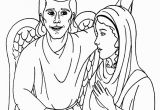 Coloring Pages Of Mary and the Angel Gabriel Mary and the Angel Gabriel Coloring Page