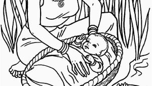 Coloring Pages Of Miriam and Baby Moses 24 Baby Moses Coloring Page with Images