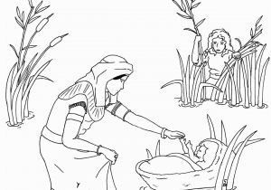 Coloring Pages Of Miriam and Baby Moses Joe Blog Miriam and Baby Moses Coloring Page