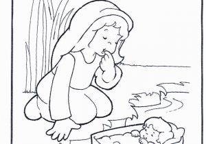 Coloring Pages Of Miriam and Baby Moses Miriam From the Bible for Kids