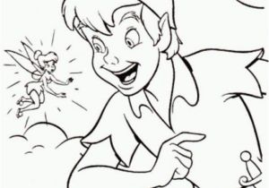 Coloring Pages Of Peter Pan and Tinkerbell Peter Pan and Tinkerbell Coloring Page