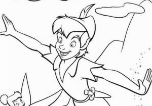 Coloring Pages Of Peter Pan and Tinkerbell Peter Pan and Wendy Flying with Tinkerbell Coloring Page