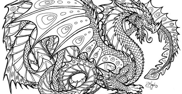 Coloring Pages Of Real Dragons Realistic Dragon Coloring Pages for Adults