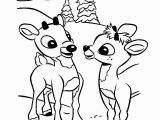 Coloring Pages Of Rudolph and Santa Beautiful Rudolph the Red Nosed Reindeer Coloring