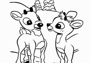 Coloring Pages Of Rudolph and Santa Beautiful Rudolph the Red Nosed Reindeer Coloring