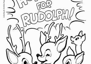 Coloring Pages Of Rudolph and Santa Rudolph Reindeer Coloring Page All Of the Other Reindeer Love