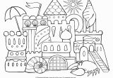 Coloring Pages Of Sandcastles Awesome Sand Castle Coloring Sheet Collection