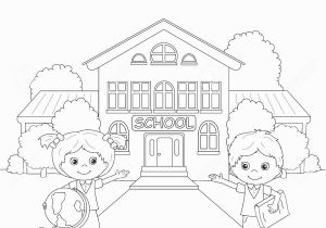 Coloring Pages Of School Building Coloring Pages School Building Inspirational City Building